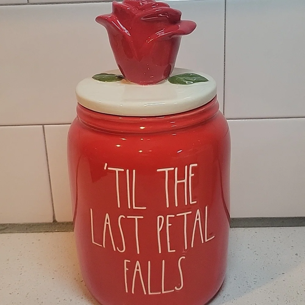 Rae Dunn Disney Beauty & The Beast🌹 Rose Canister